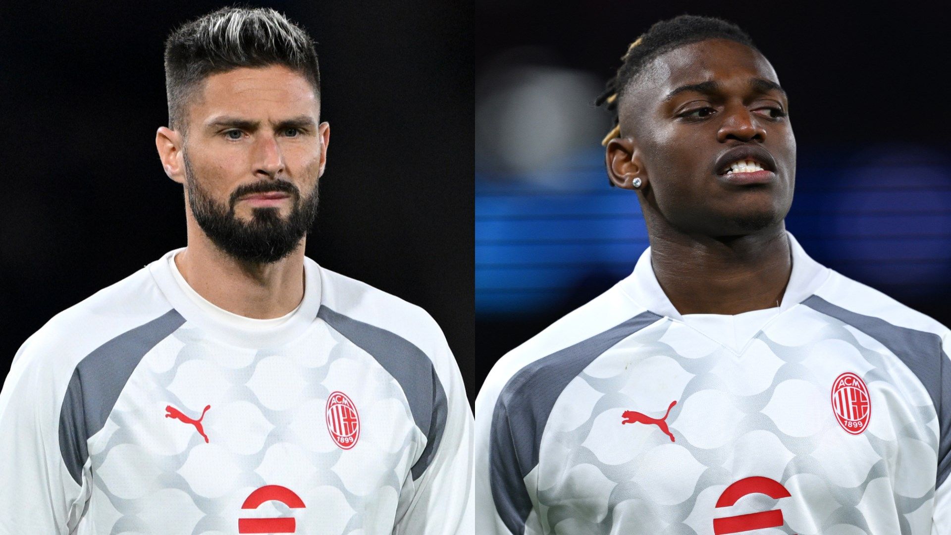 Olivier Giroud Rafael Leao PSG Milan 25102023