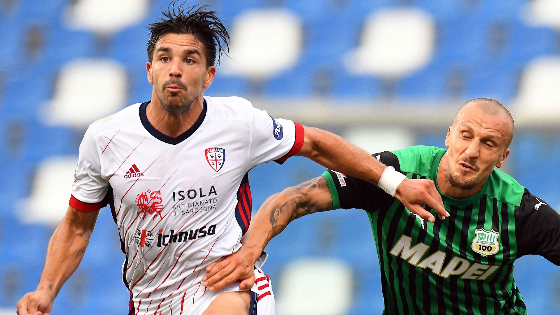Giovanni Simeone Vlad Chiriches Sassuolo Cagliari