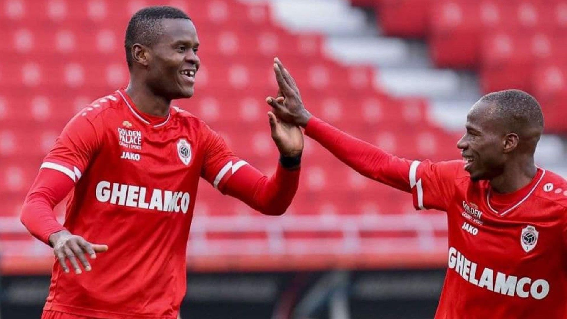 Mbwana Samatta of Royal Antwerp and Tanzania.