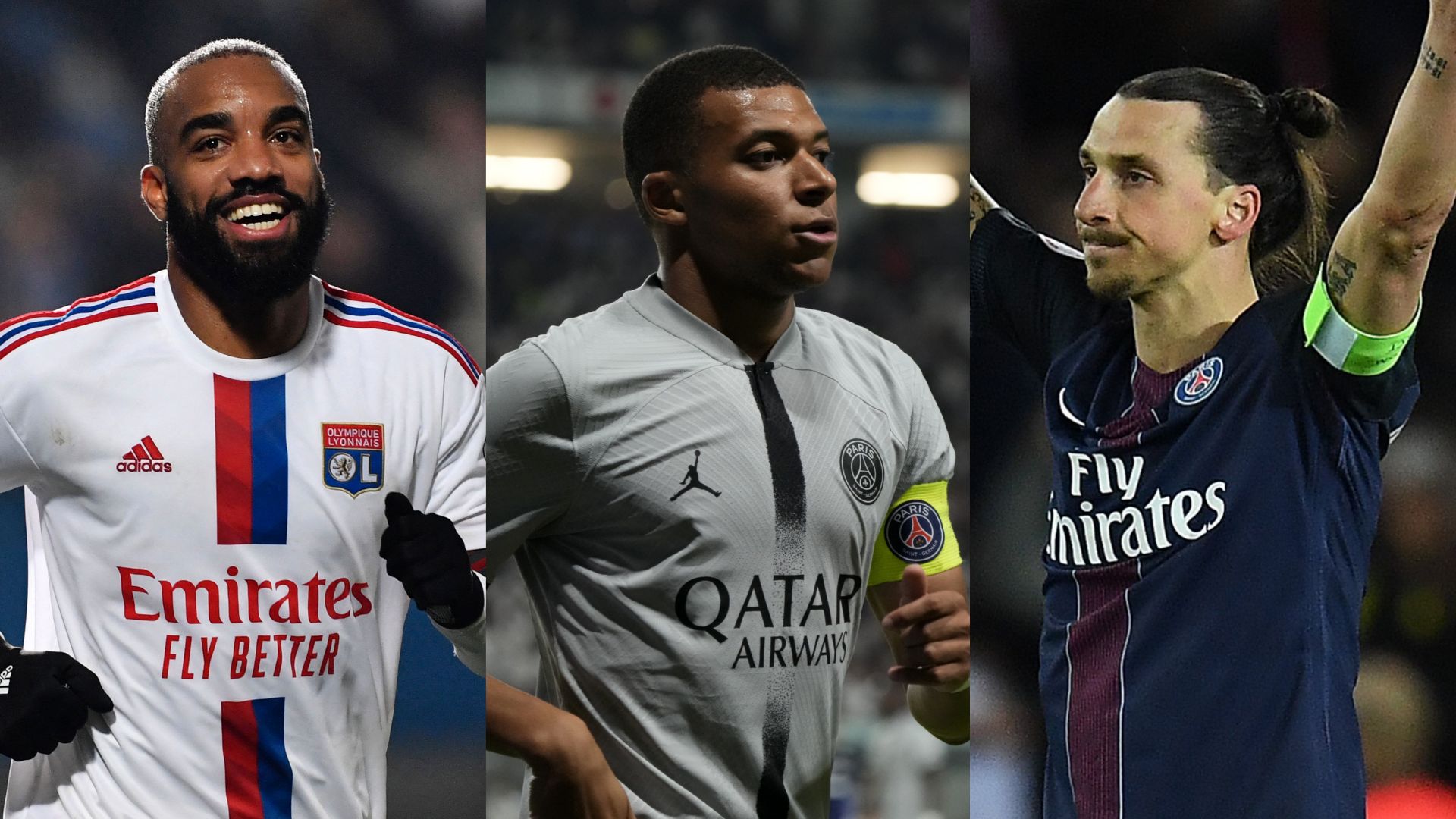 Ligue 1 Lacazette Mbappé Ibrahimovic