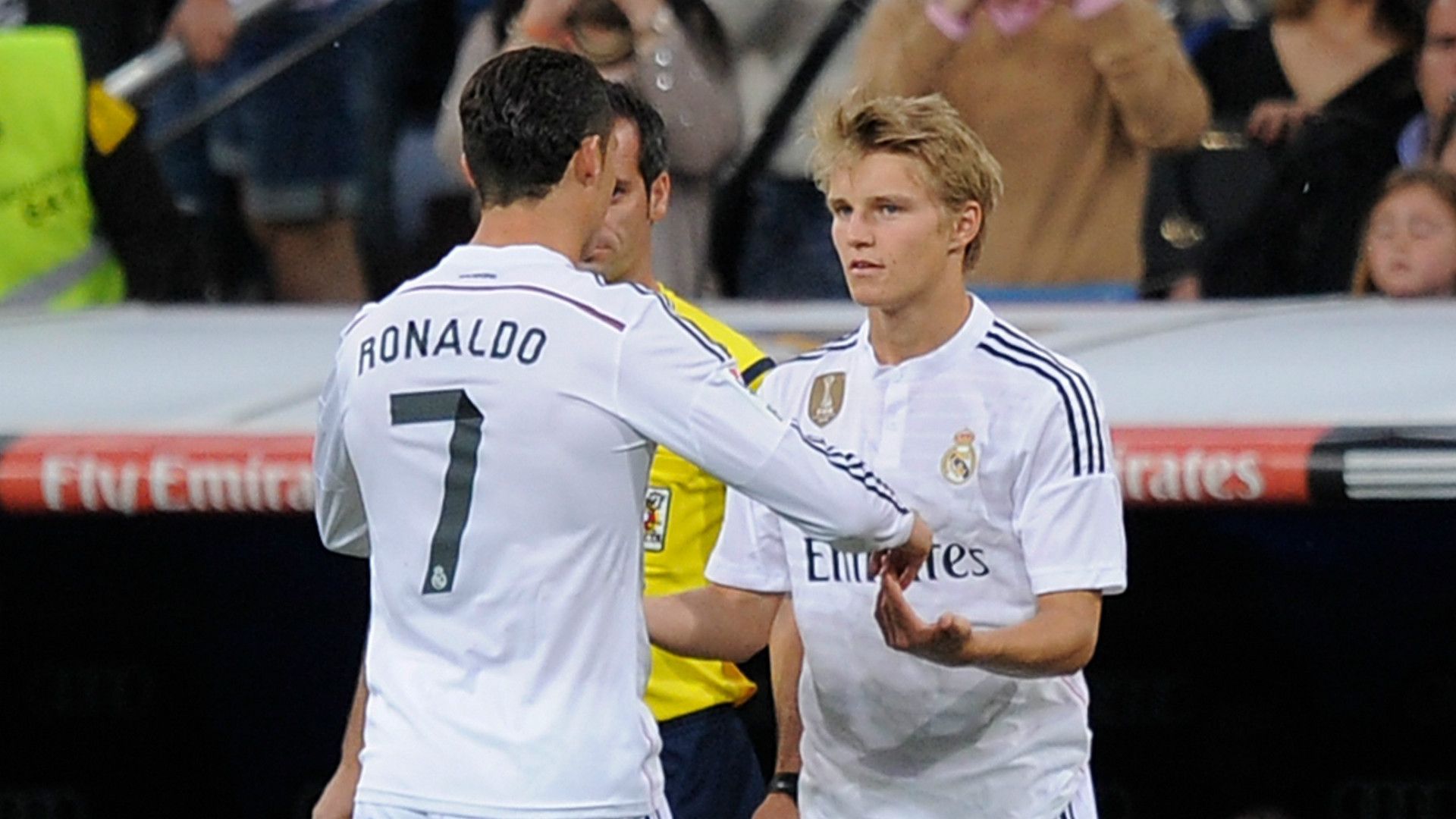 Cristiano Ronaldo Martin Odegaard Real Madrid 23052015