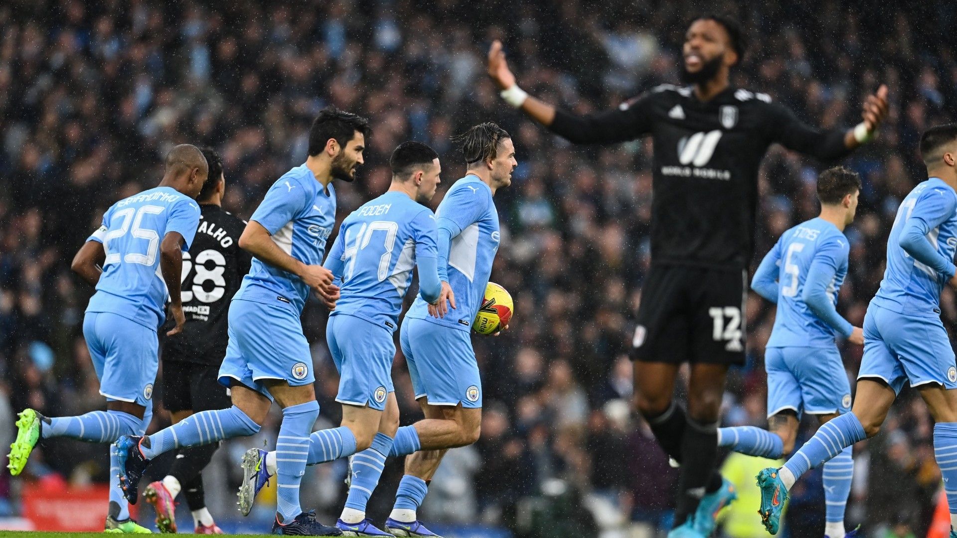 Ilkay Gundogan Man City vs Fulham FA Cup 2021-22