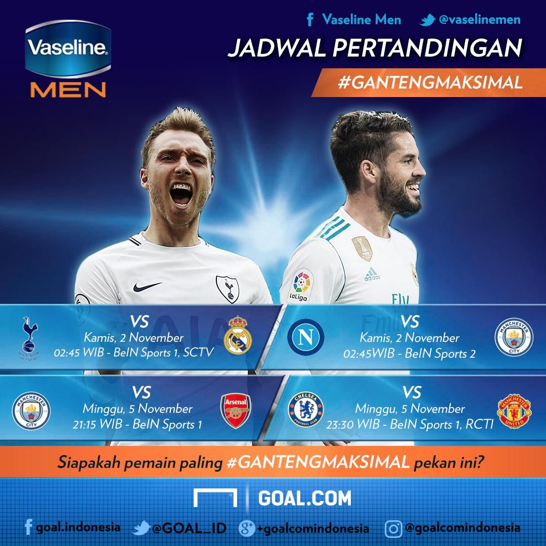 Jadwal #Ganteng Maksimal 1 November Grafis