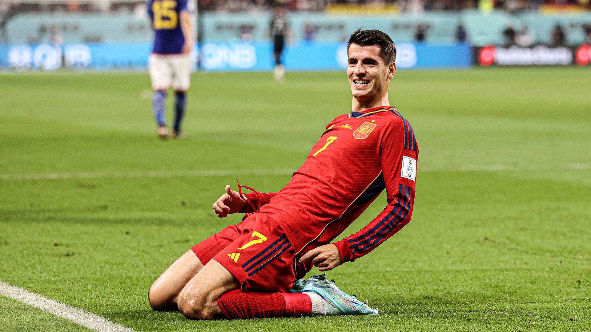 Alvaro Morata Spain Japan World Cup
