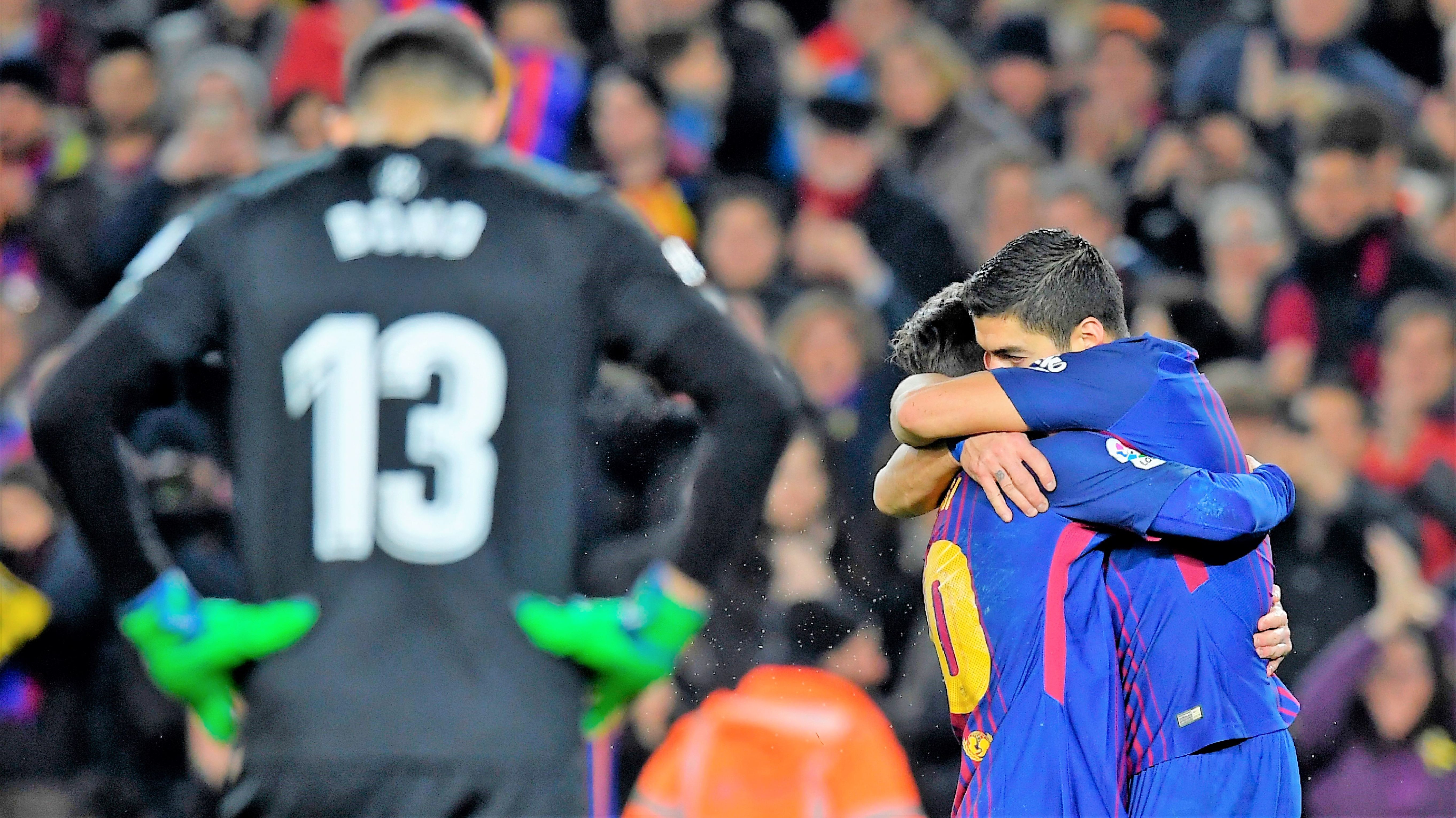 Lionel Messi Luis Suarez Barcelona Girona LaLiga 24022018