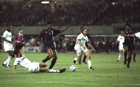 Patrick Kluivert - Ajax vs Milan 1995 (Getty)