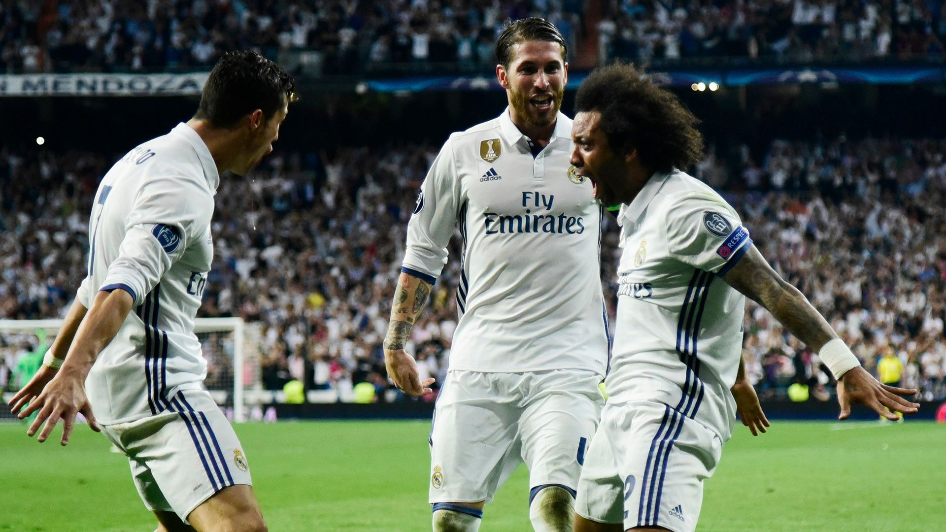 Marcelo Cristiano Ronaldo Sergio Ramos Real Madrid Bayern Munich UCL 18042017