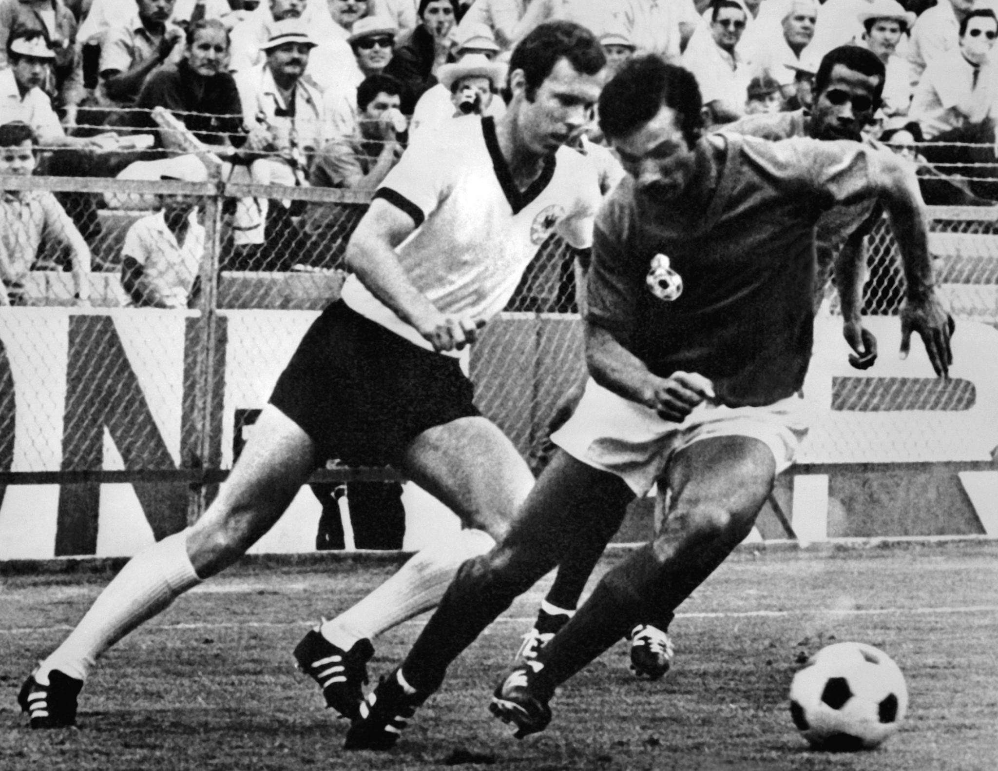 Franz Beckenbauer Benkhrif Boujemaa Mohammed El Filali West Germany Morocco World Cup 1970 03061970