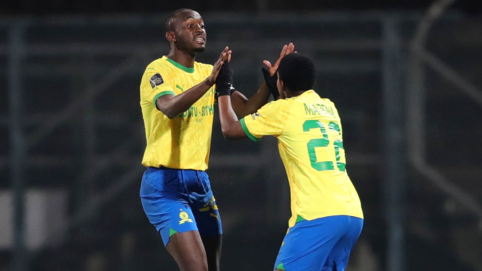 Siyabonga Mabena and Peter Shalulile, Mamelodi Sundowns