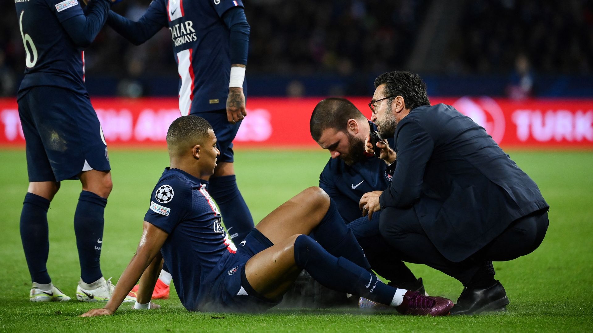 Blessure Mbappé PSG Benfica