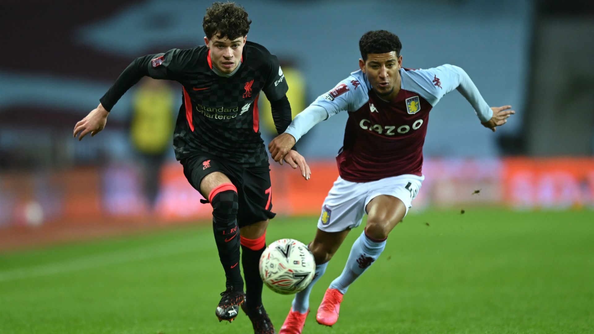 NECO WILLIAMS LIVERPOOL CALLUM ROWE ASTON VILLA FA CUP 08012021