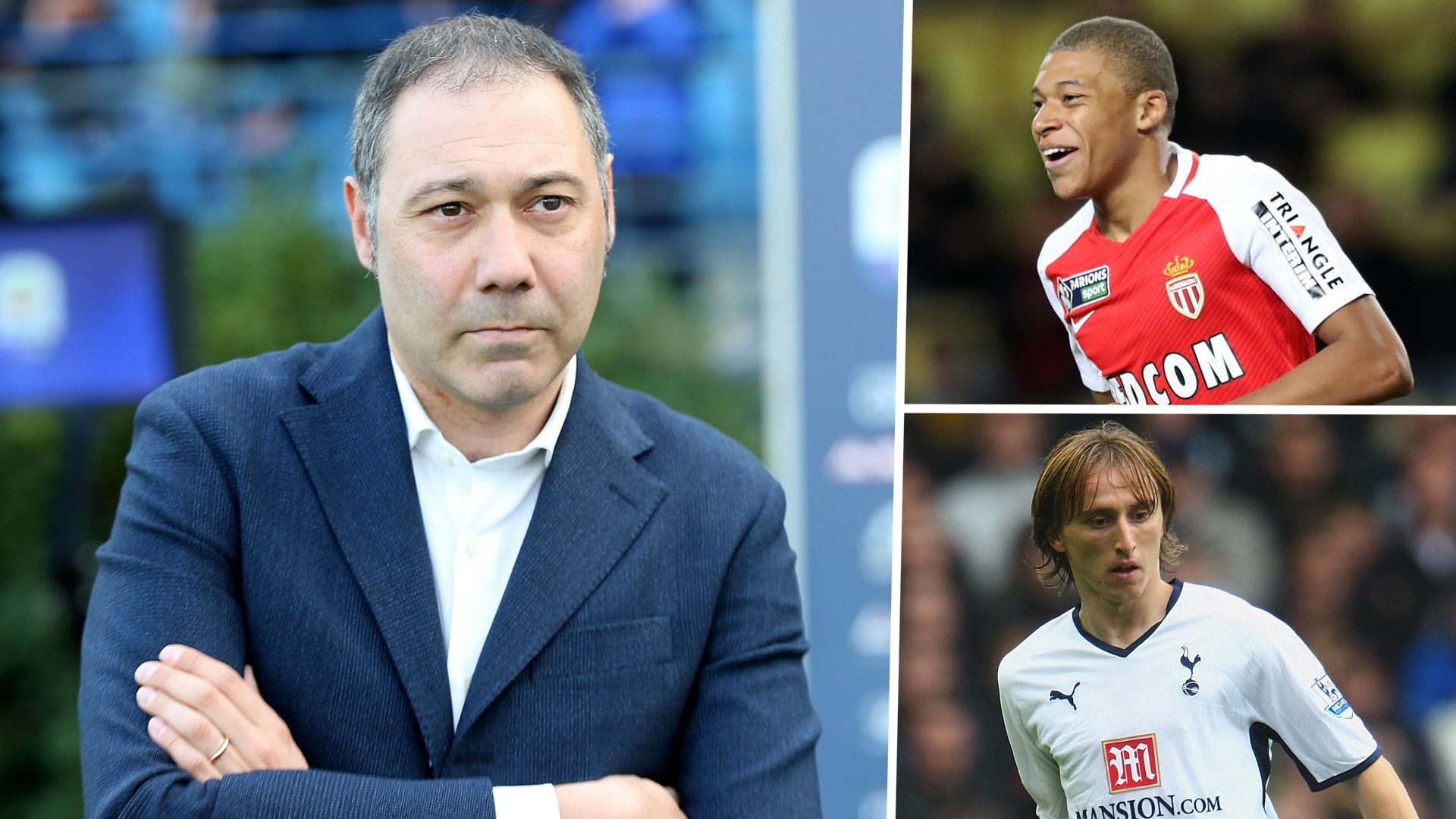 Riccardo Pecini Kylian Mbappe Luka Modric Spezia Monaco Tottenham GFX
