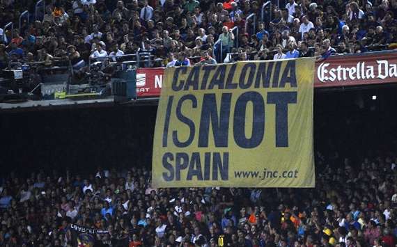 Banner Catalunya is not Spain