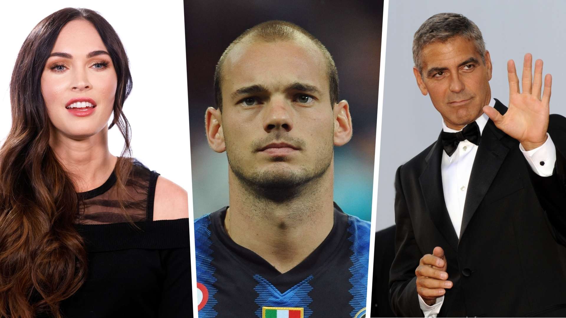 wesley sneijder Megan Fox Goerge Clooney
