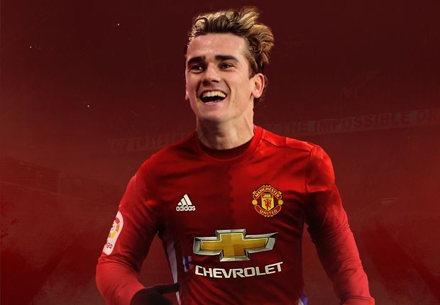 Antoine Griezmann Man Utd GFX