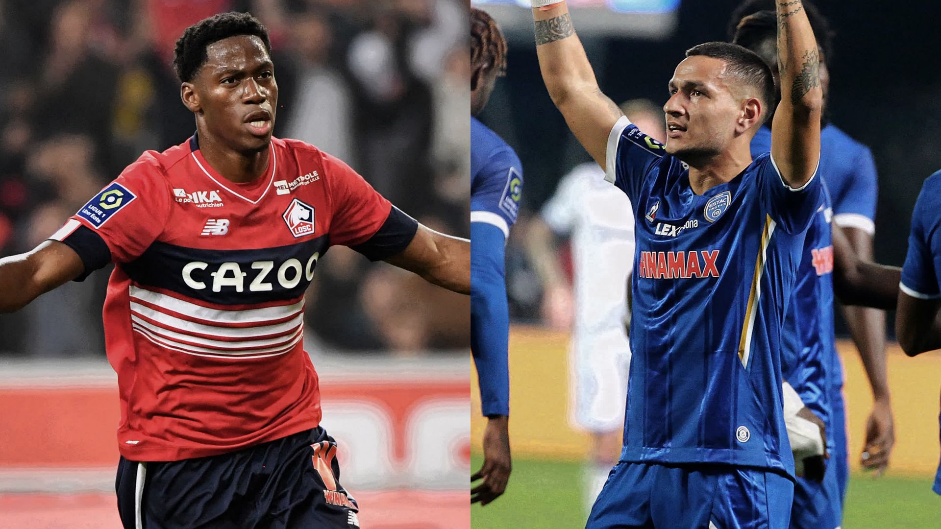 Lille OSC ESTAC Troyes Jonthan David Rony Lopes Coupe de France
