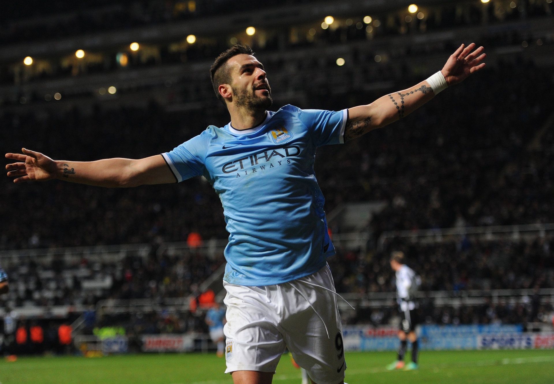 Álvaro Negredo Newcastle United - Manchester City Premier League 12012014