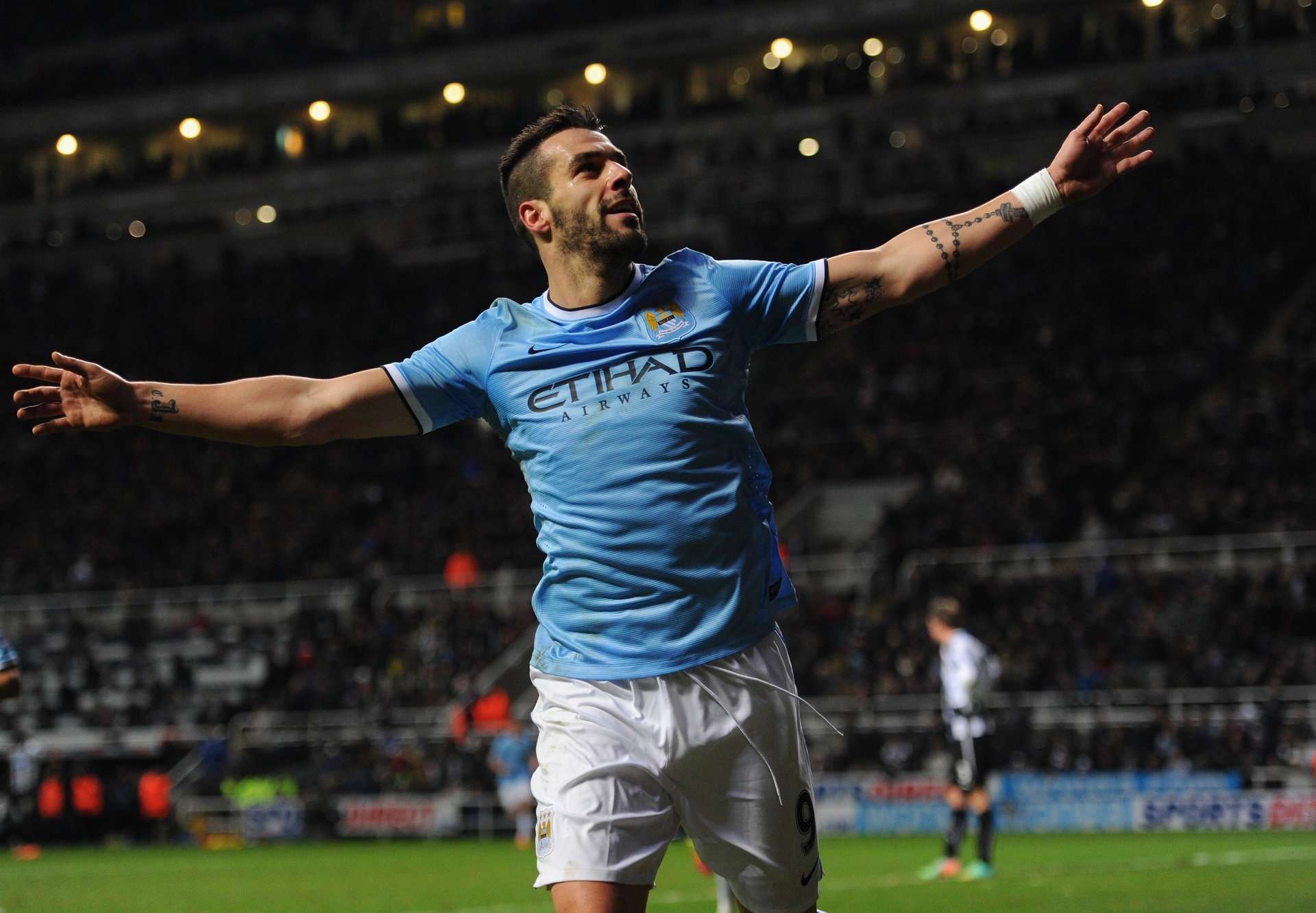 Álvaro Negredo Newcastle United - Manchester City Premier League 12012014