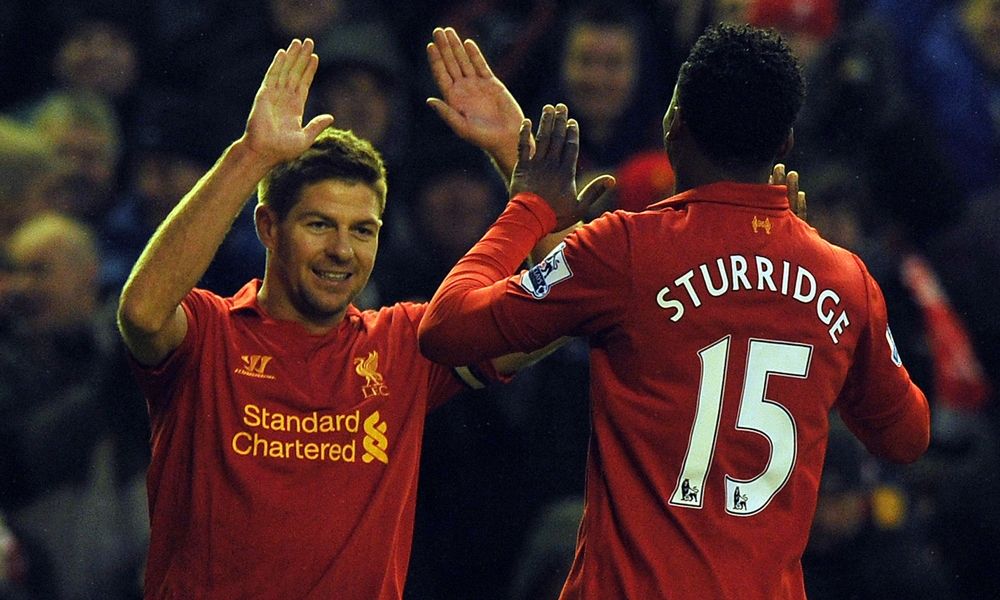 Steven Gerrard Daniel Sturridge  Liverpool Norwich City Premier league 19012013