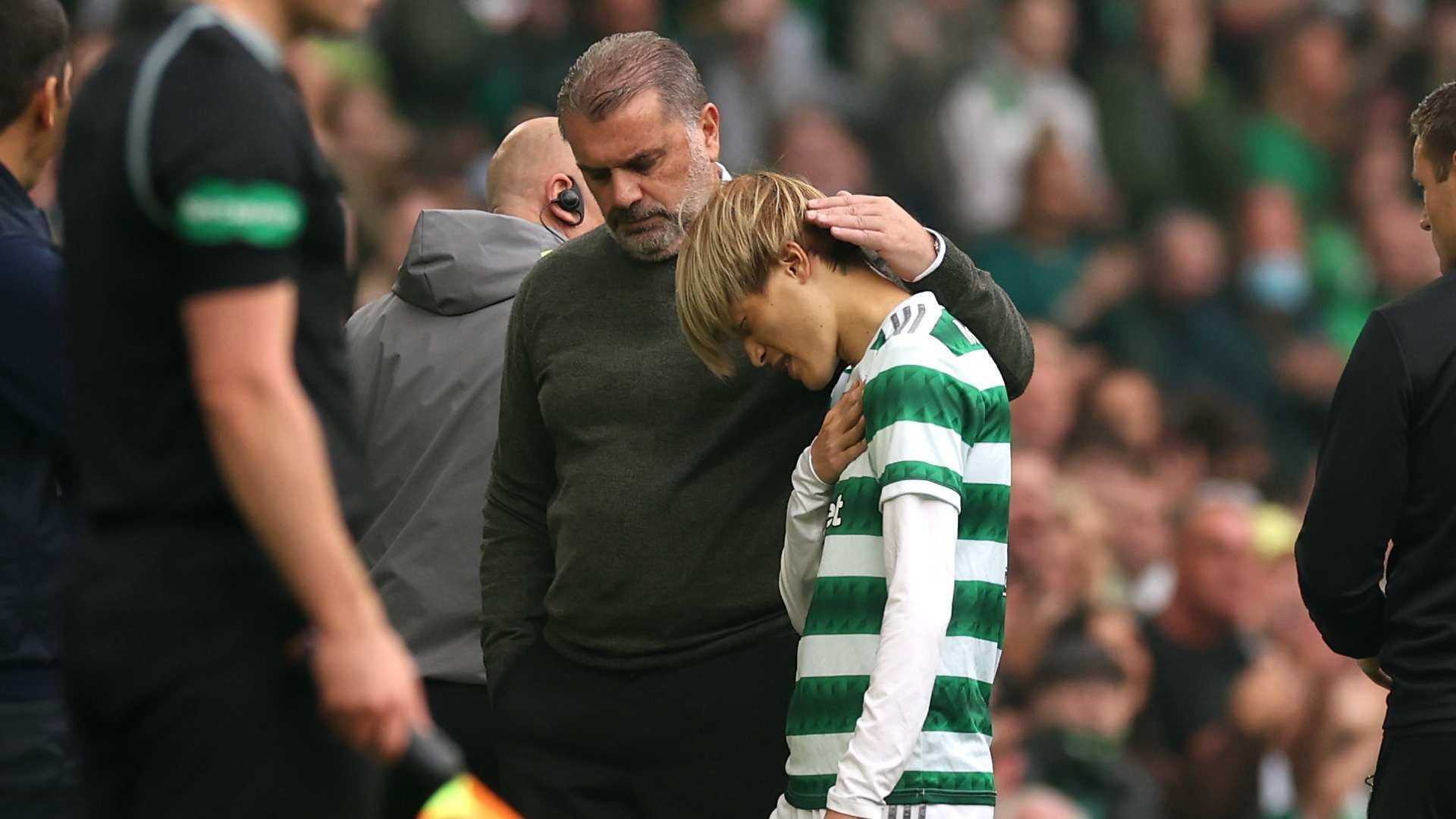 20220904 Ange Postecoglou Kyogo Furuhashi