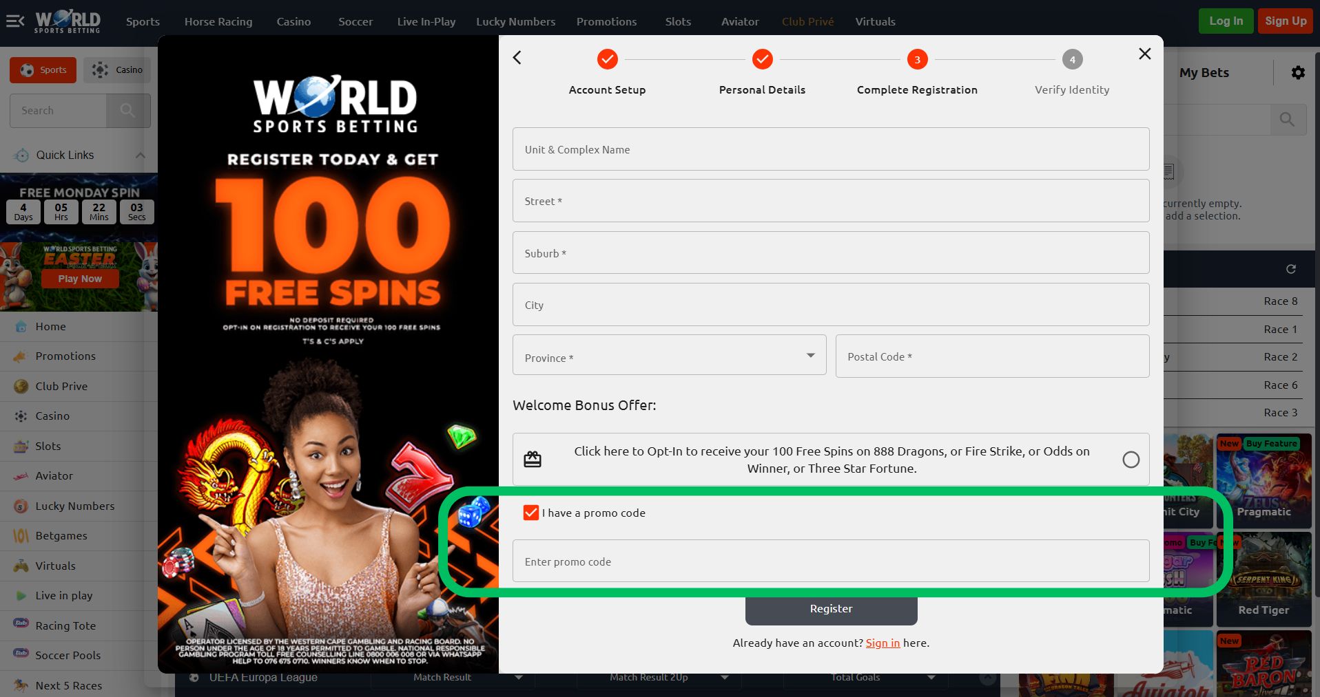 world-sports-betting-enter -promo-code