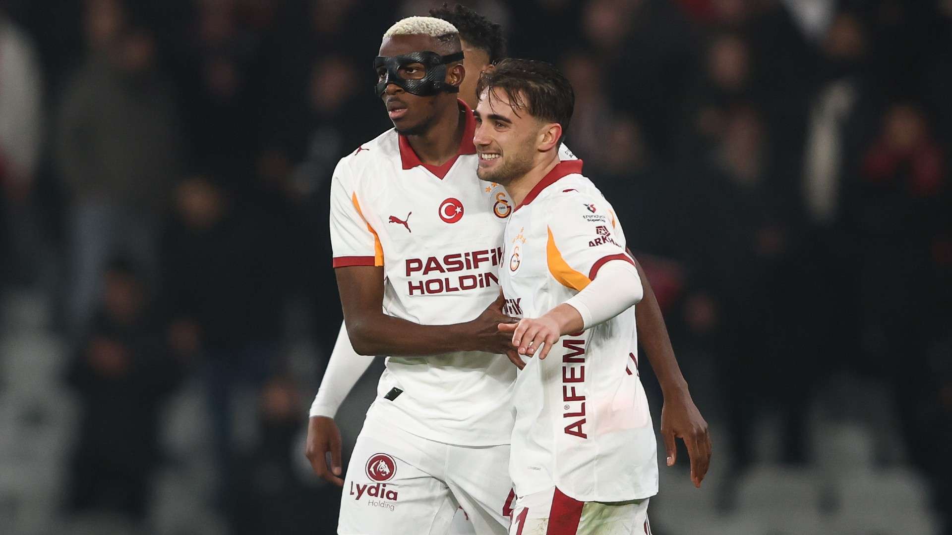 Victor Osimhen of Galatasaray celebrates after scoring