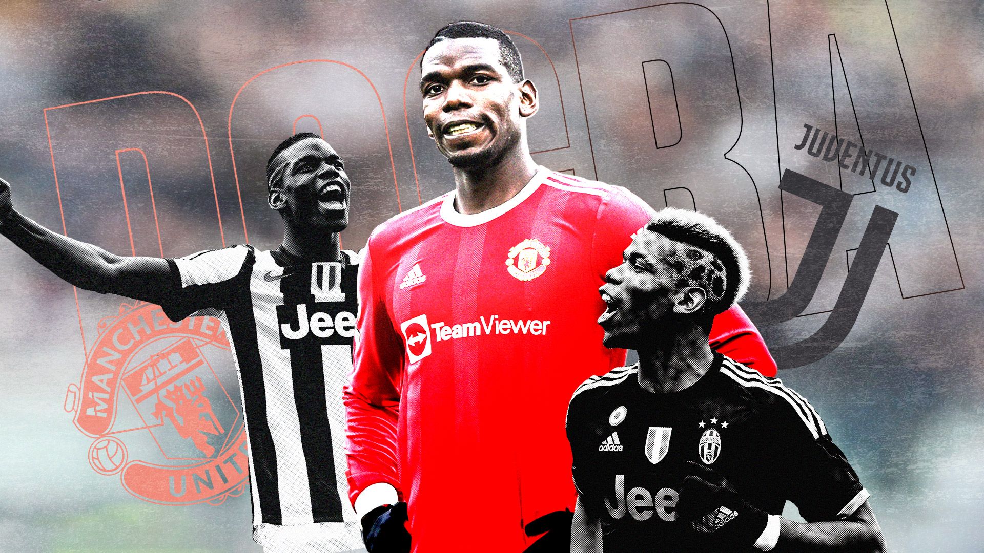 Paul Pogba Man Utd Juventus GFX