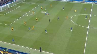 Gonzalo Higuain Positioning(1st half) vs Wolverhampton