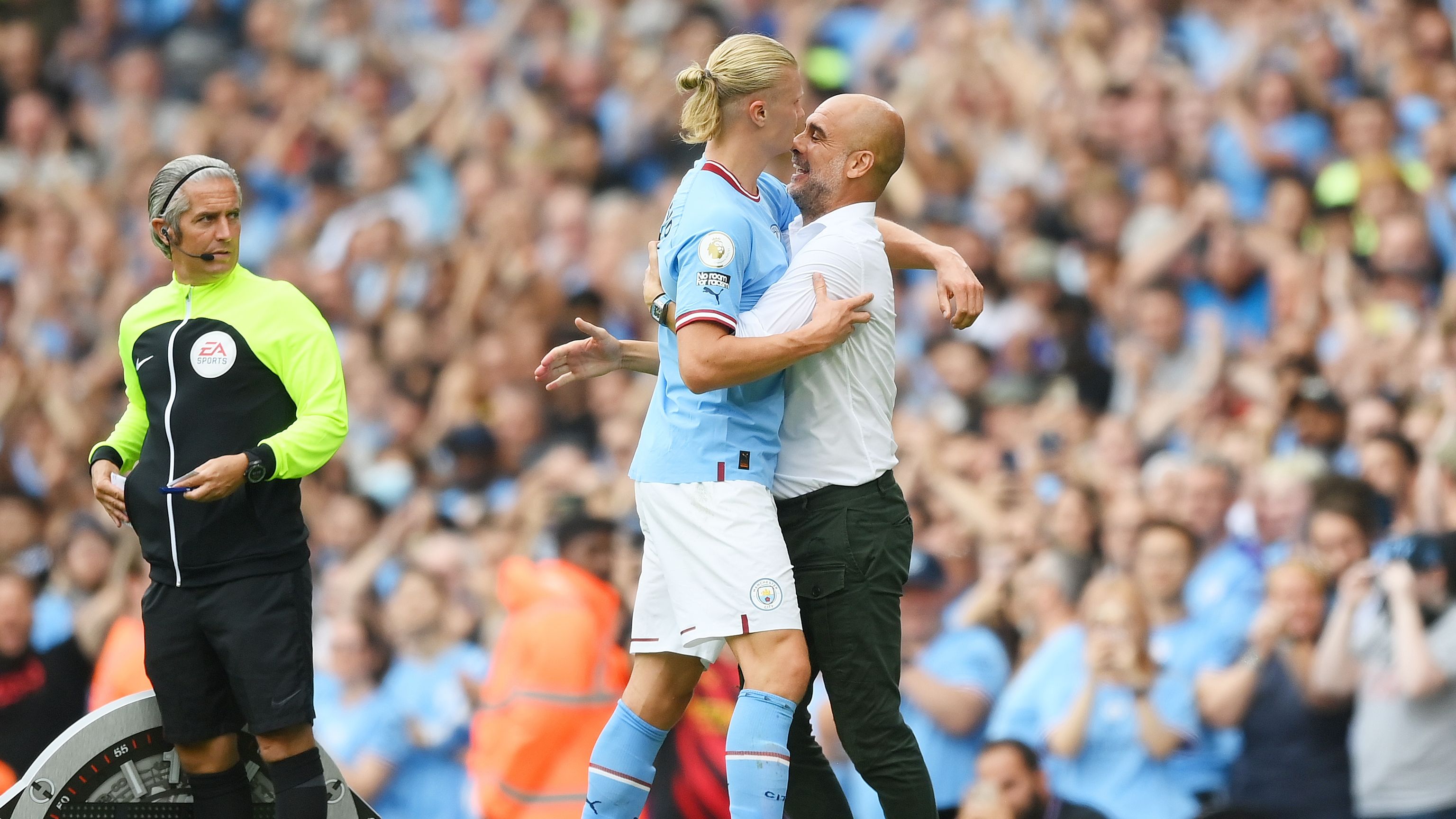 Erling Haaland Pep Guardiola Manchester City 2022-23