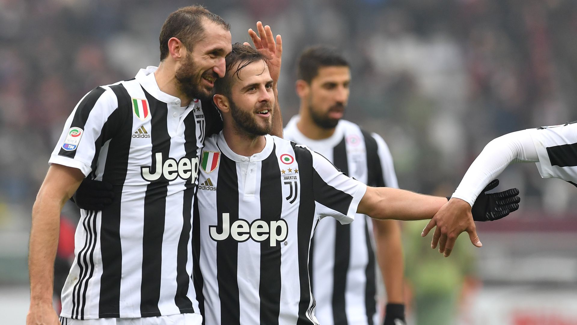 Giorgio Chiellini Miralem Pjanic Juventus
