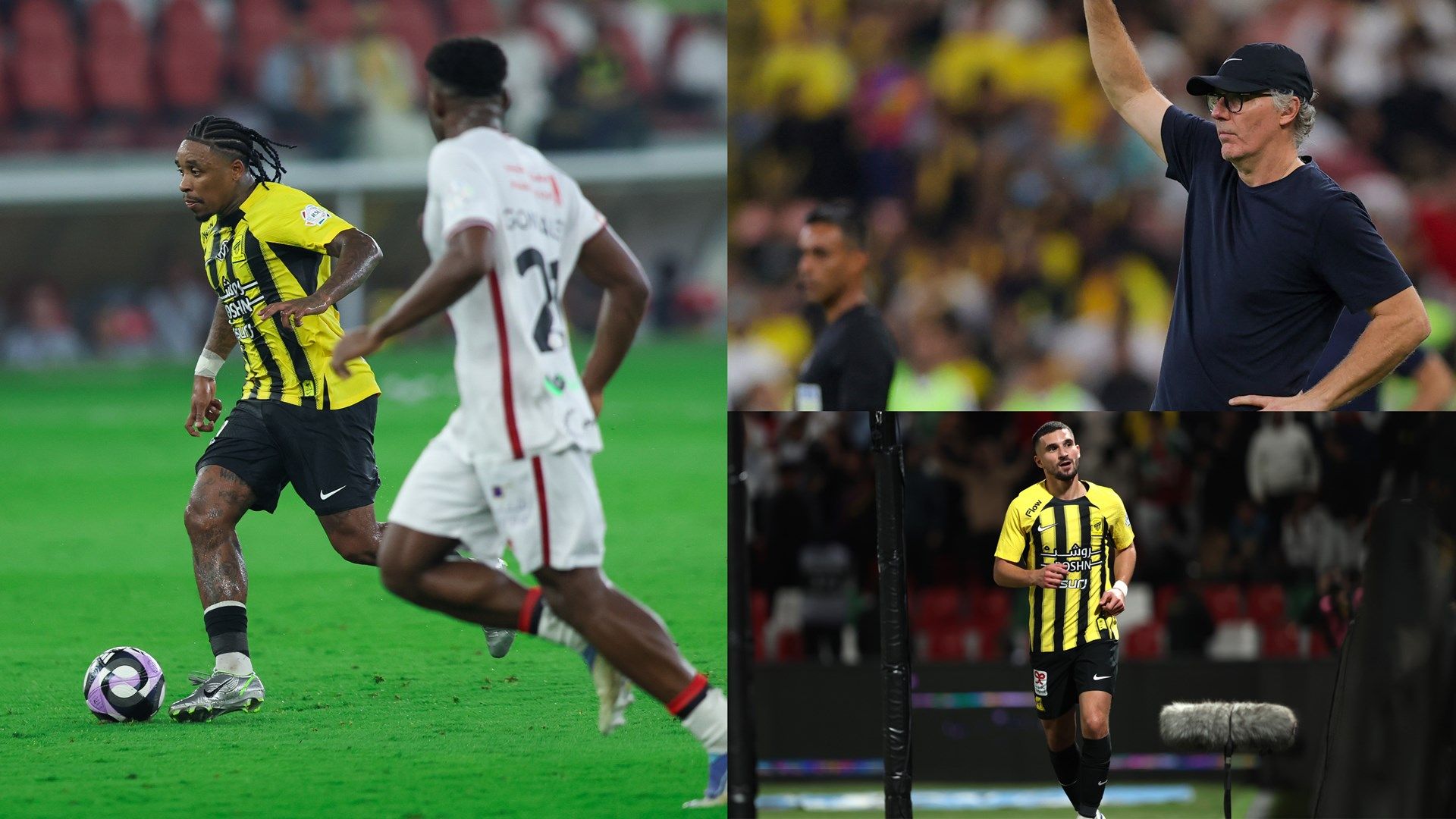 Laurent Blanc Ittihad 2025 Houssem Aouar Steven Bergwijn