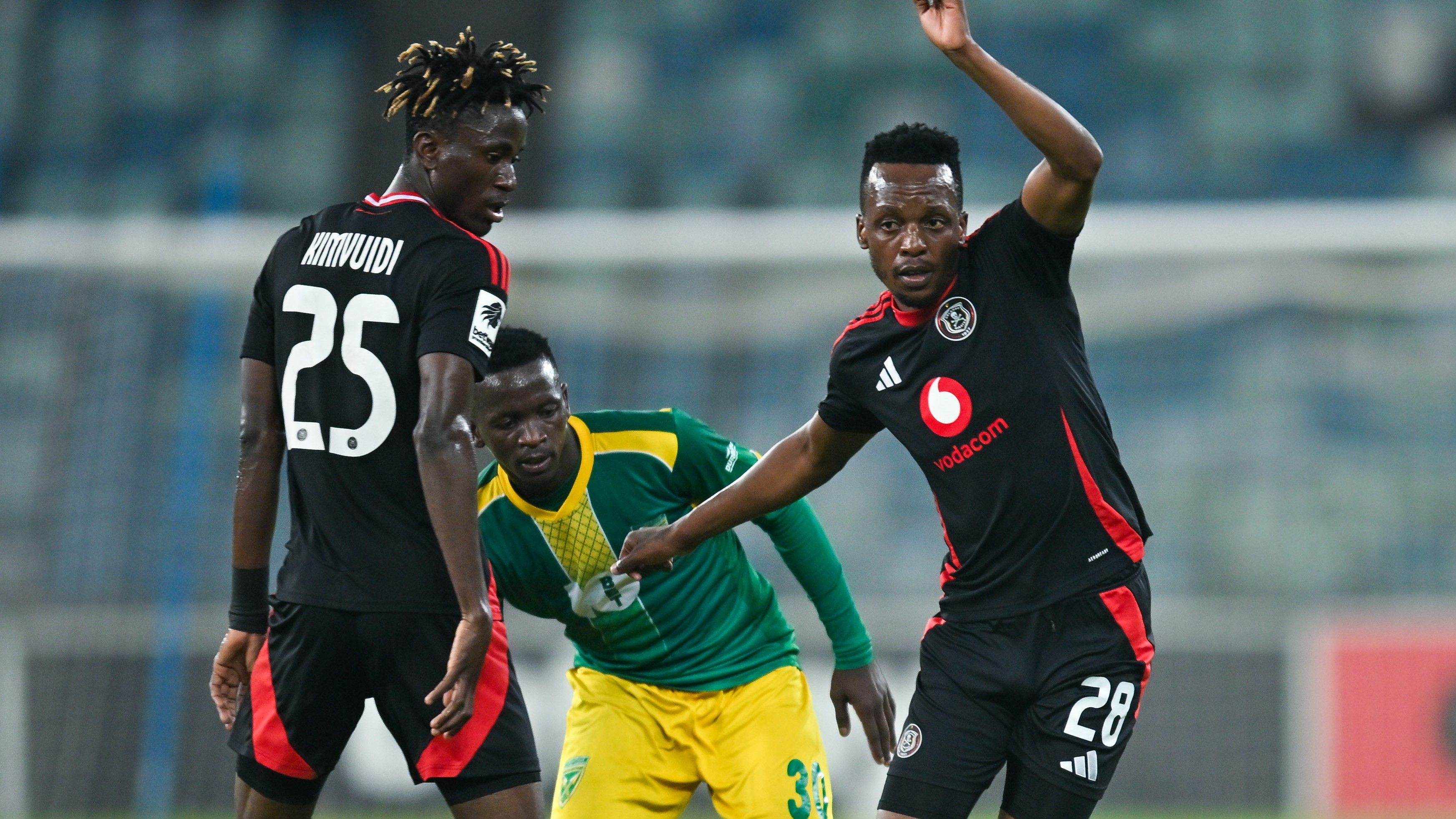 Patrick Maswanganyi, Orlando Pirates, Sbonelo Cele, Golden Arrows, May 2025