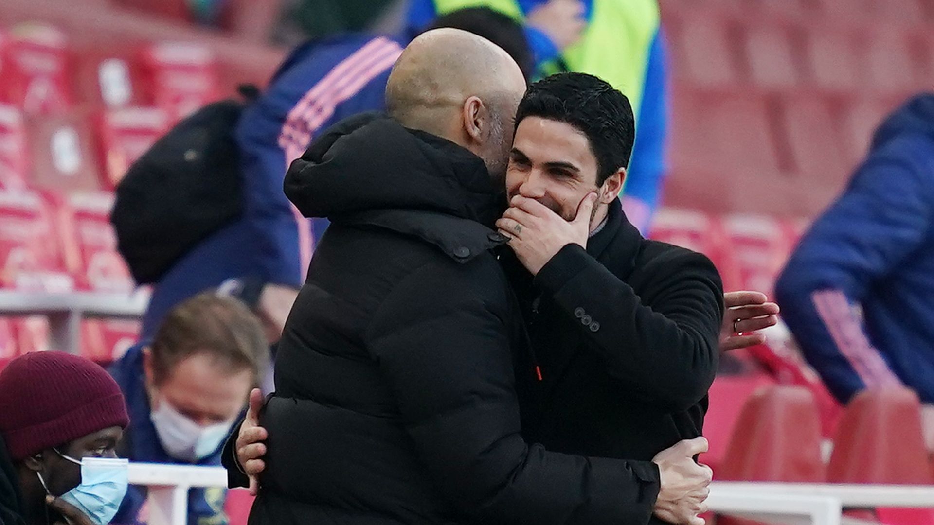 Pep Guardiola Mikel Arteta 2021