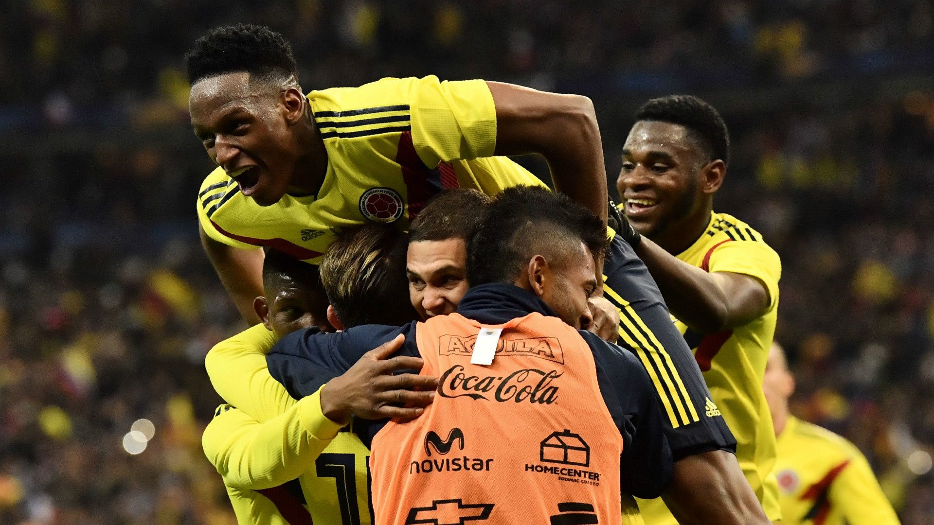 Colombia celebrate