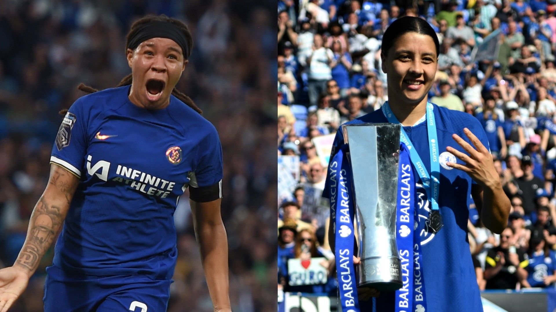 Mia Fishel Sam Kerr Chelsea composite