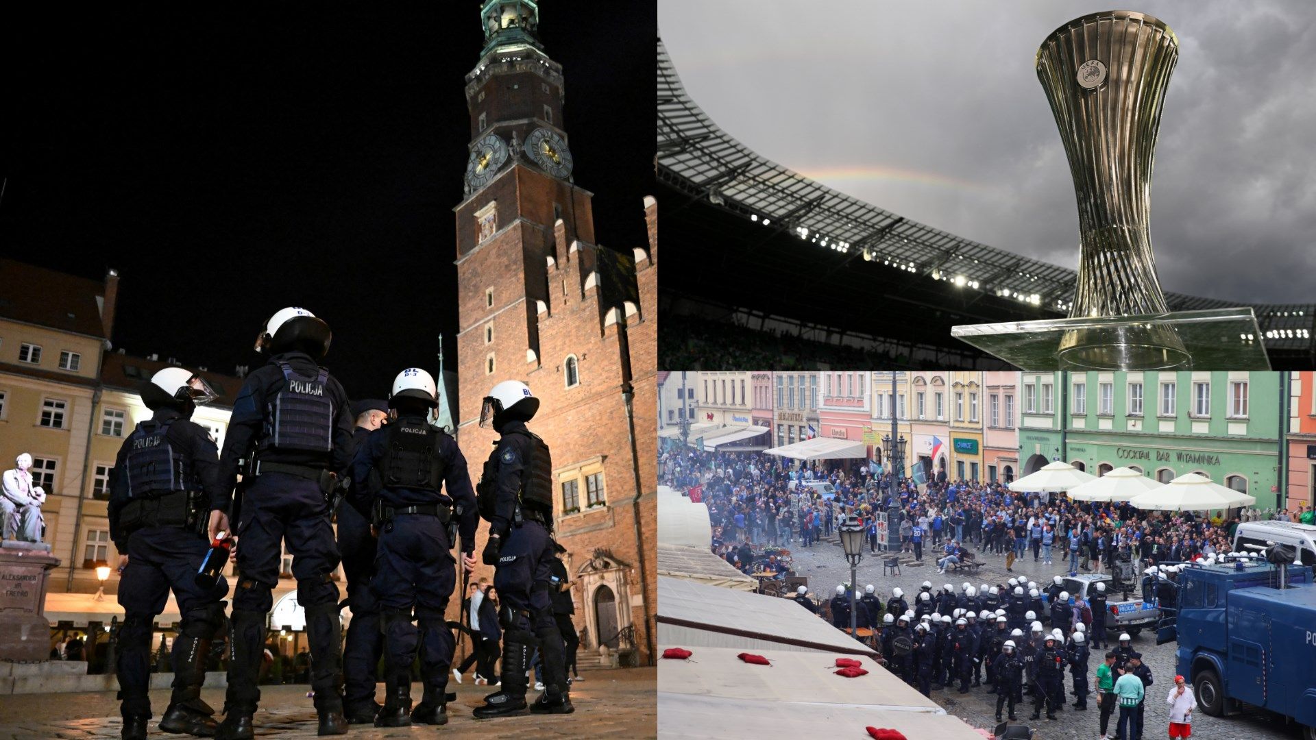 Polish police make 28 arrests following brawl between Chelsea and Real Betis fans hours before Conference League final in Wroclaw | Goal.com UK