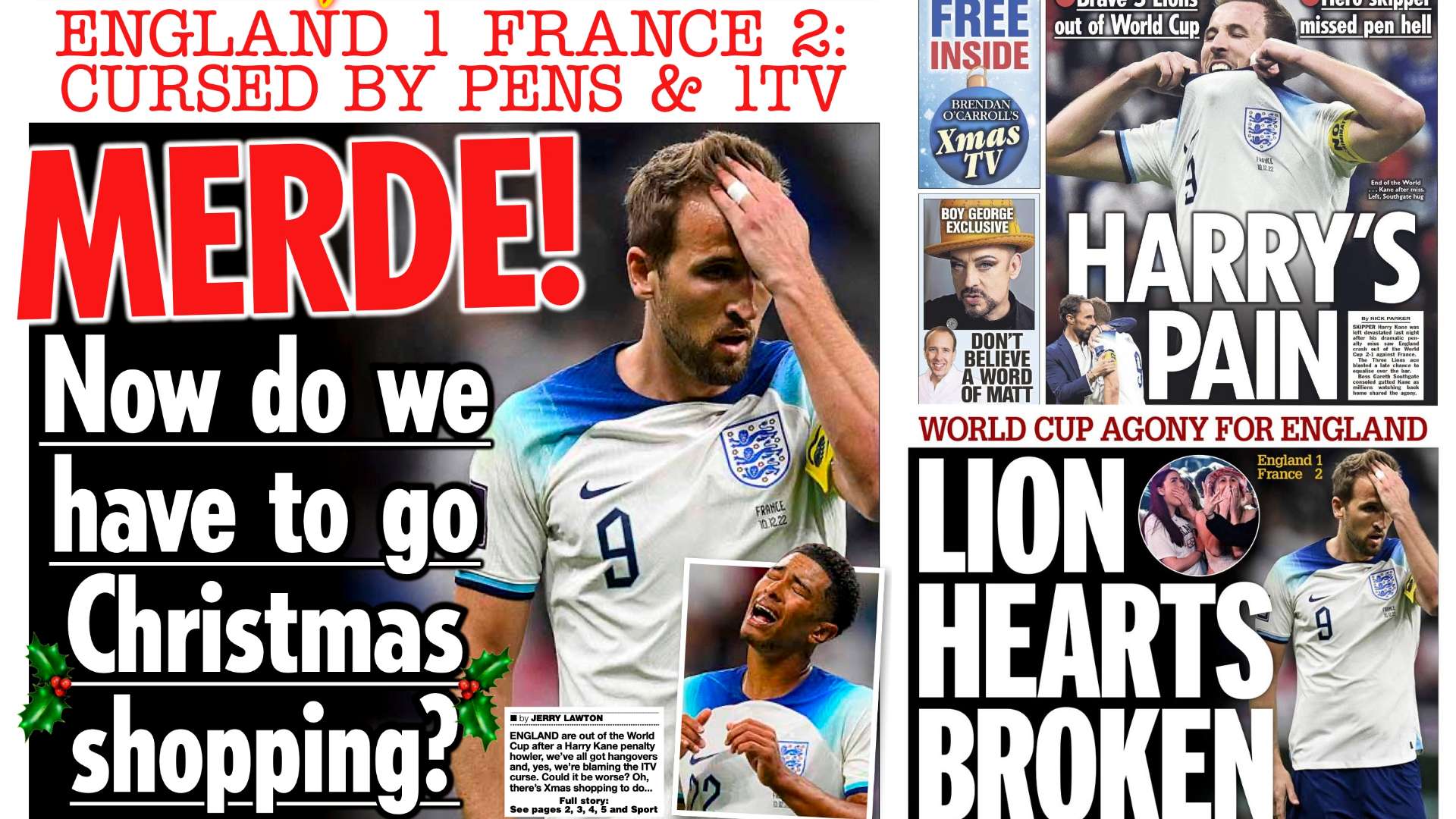 Une presse anglaise Angleterre France 11-12-2022