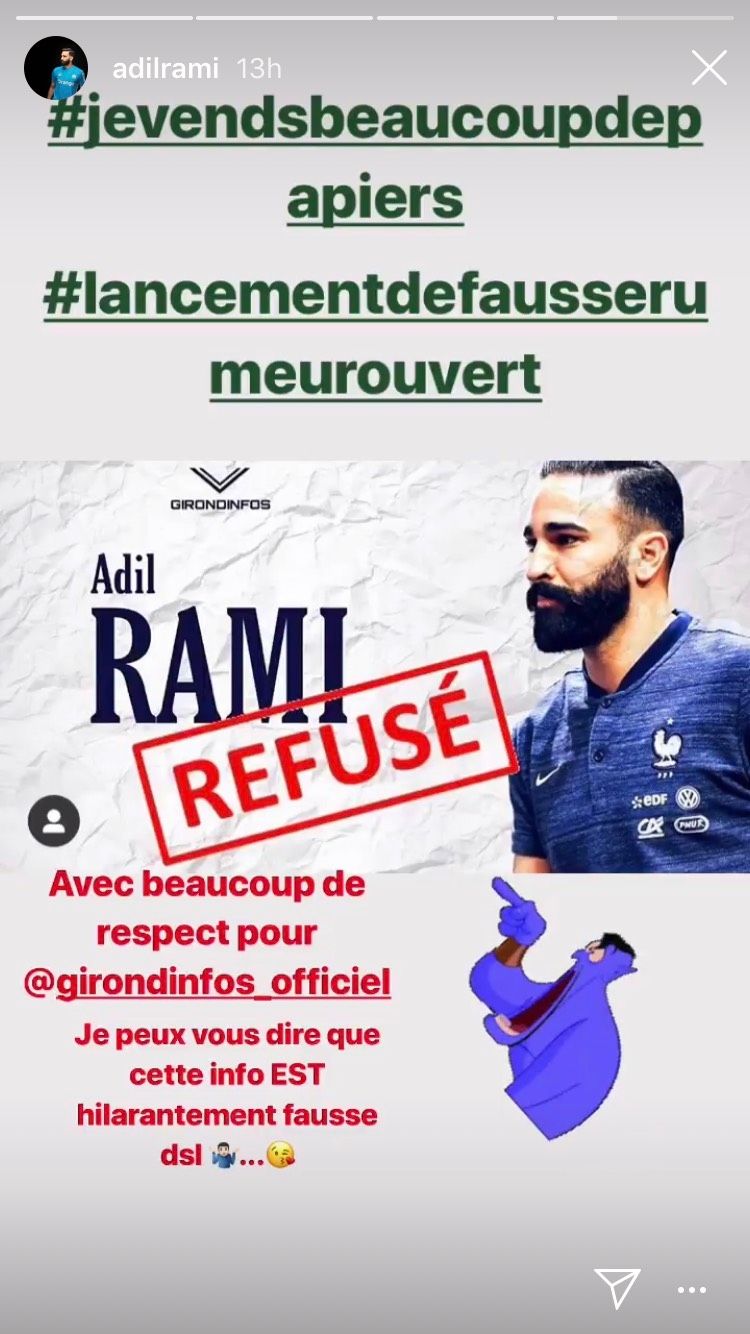 Adil Rami Instagram