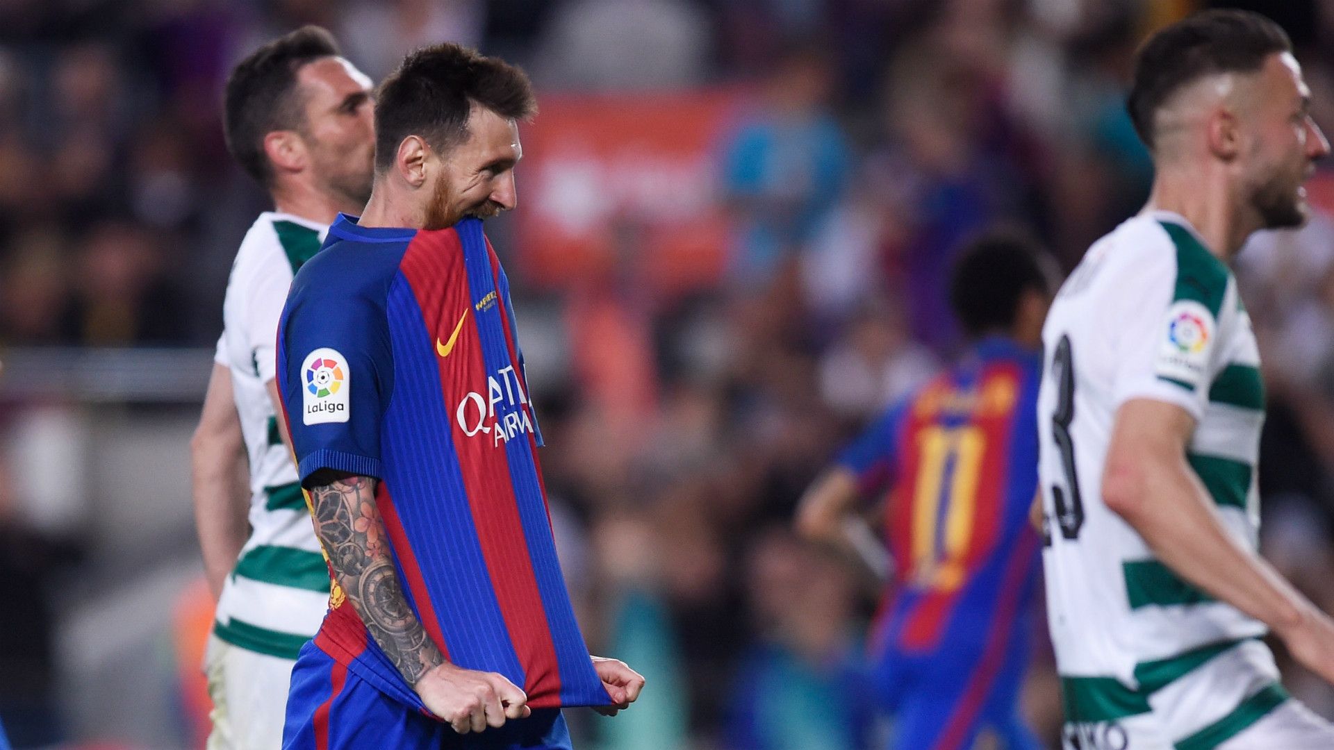 Lionel Messi Barcelona Eibar La Liga 21052017