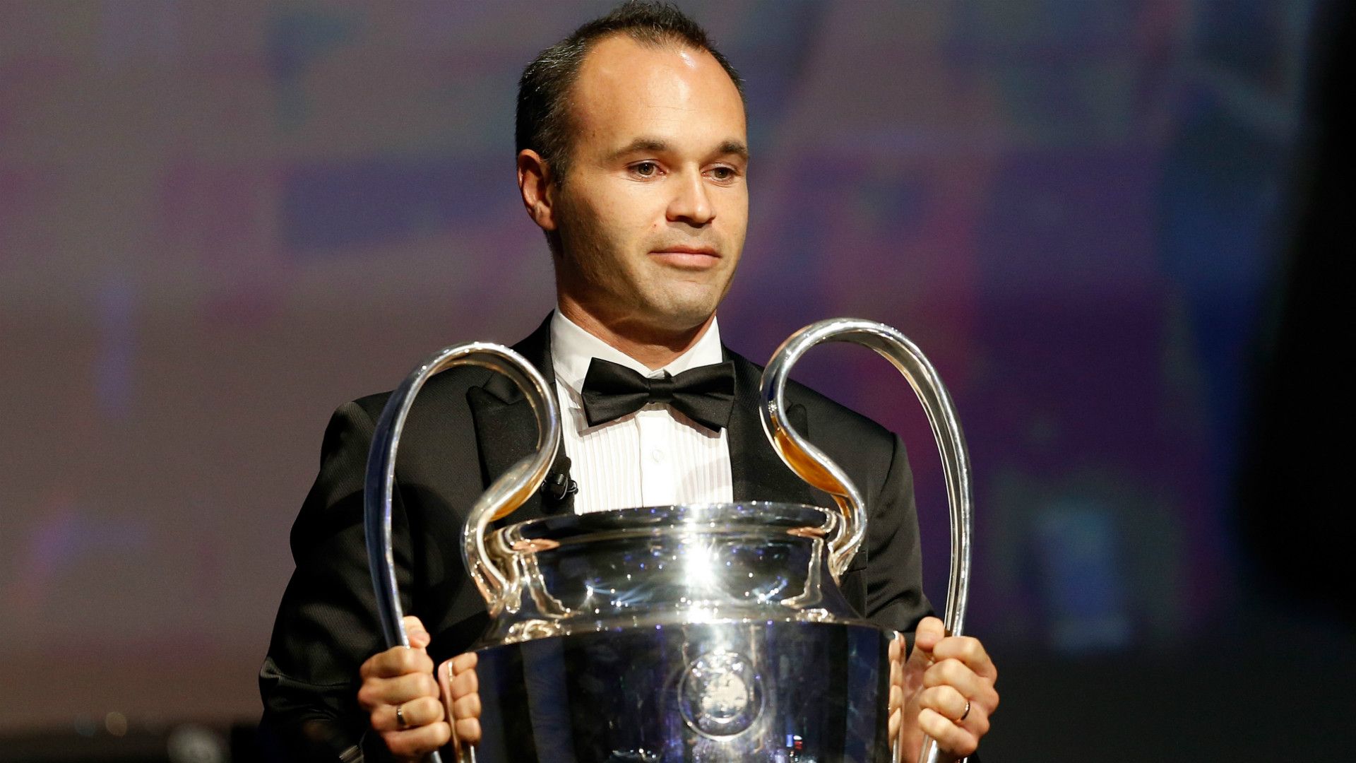 Andres Iniesta UEFA Champions League Group stage draw ceremony 27082015