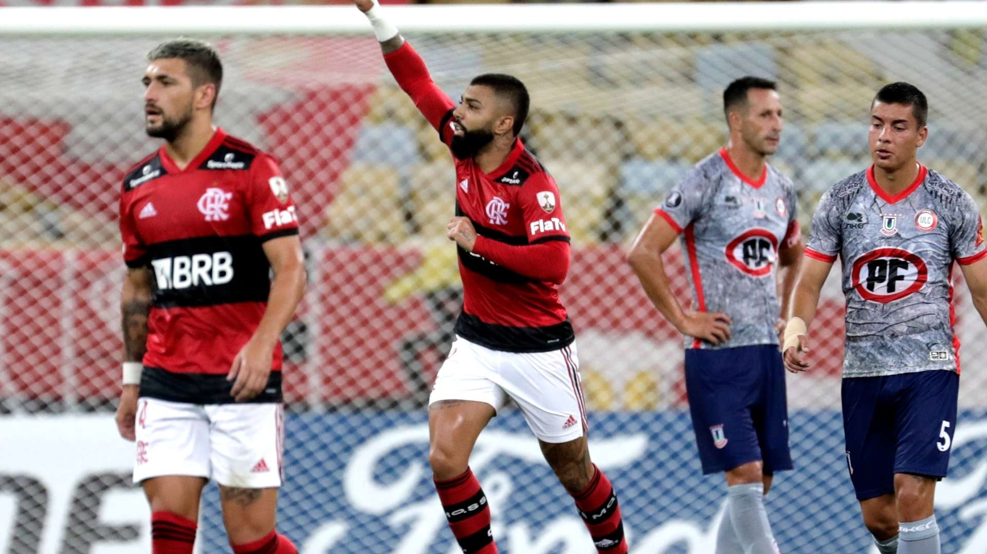 Gabigol comemora - Flamengo x La Calera Libertadores 27042021