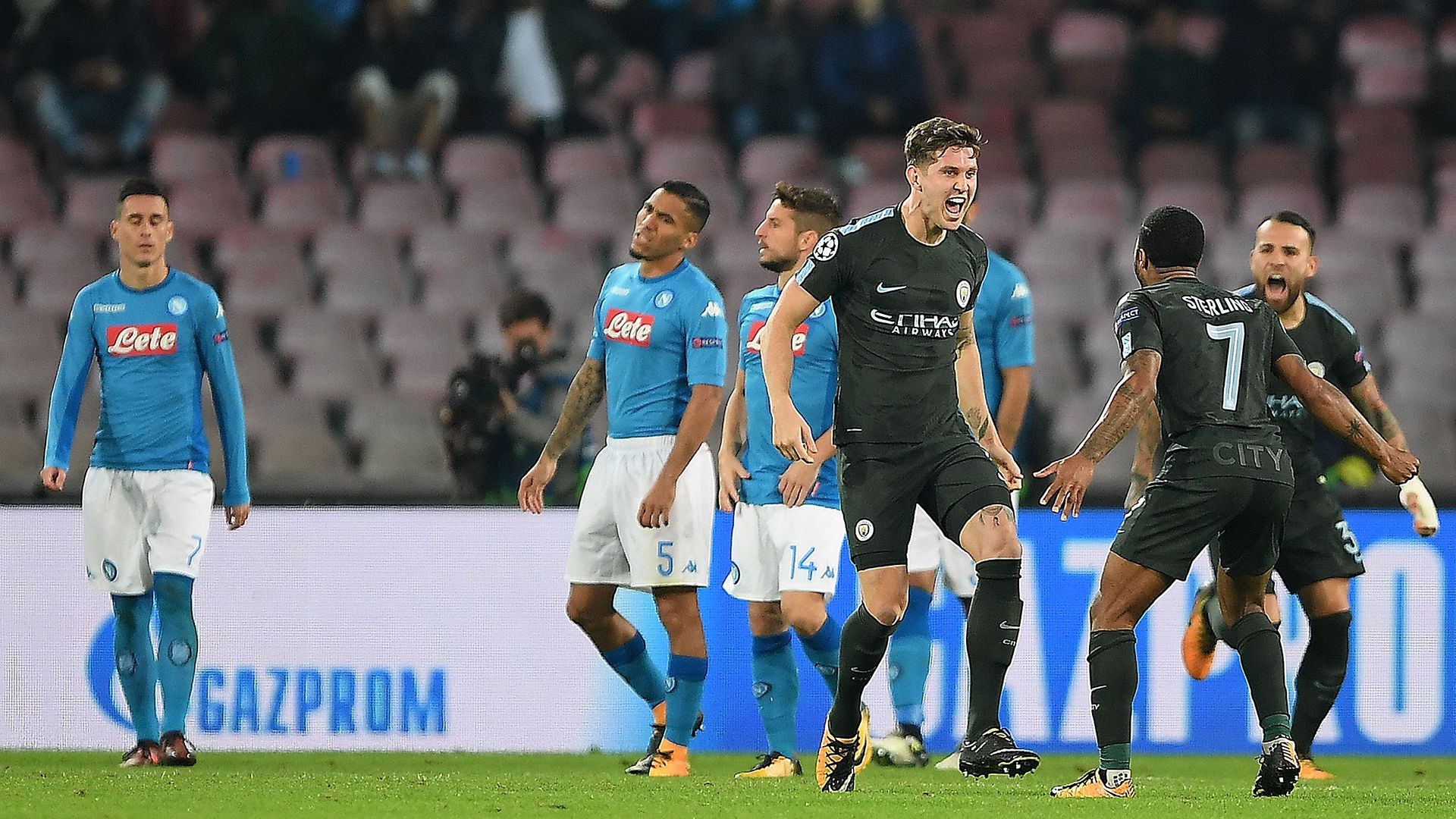 John Stones Napoli Man City