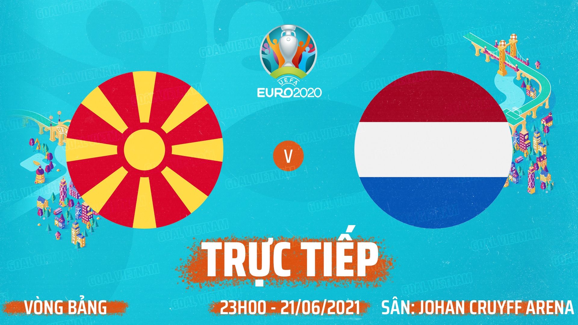 Live North Macedonia vs Netherlands Euro 2020 GFX