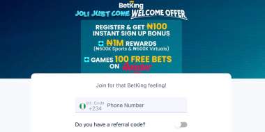 BetKing Sign Up