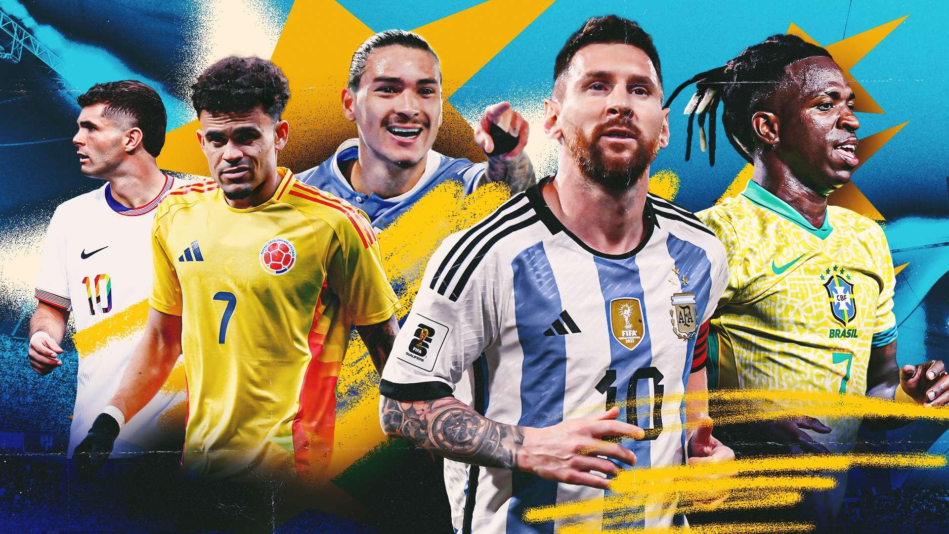 top 25 players Copa America