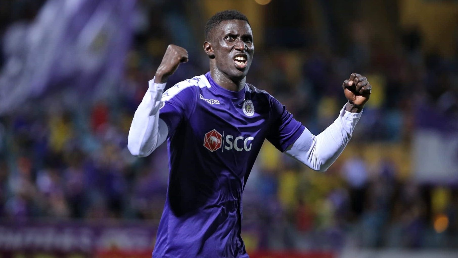 Pape Omar Faye Ha Noi FC vs Sanna Khanh Hoa BVN Round 15 V.League 2019