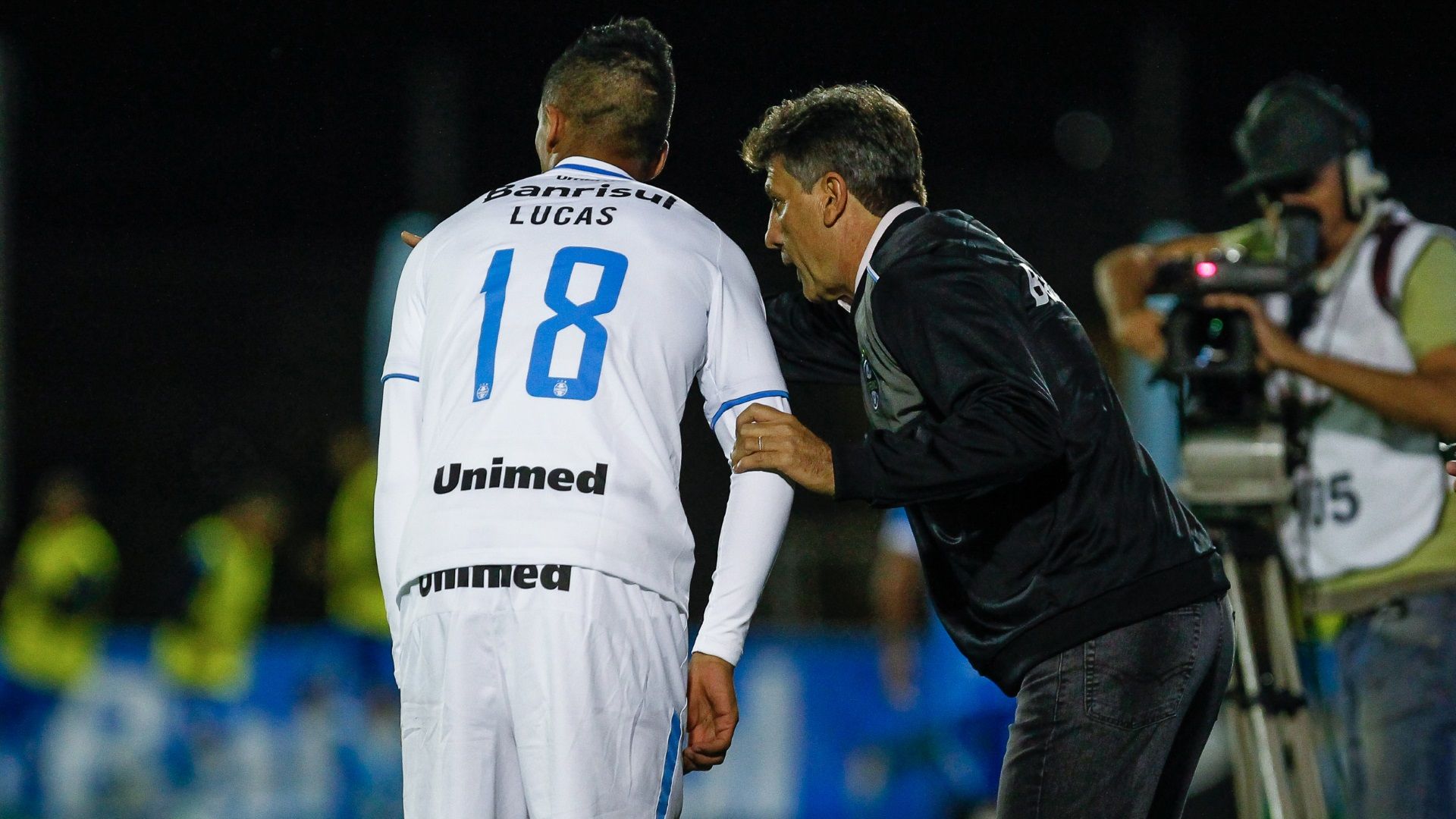 Lucas Barrios e Renato - Grêmio