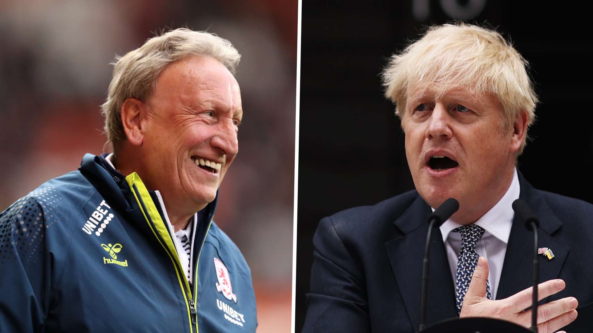 Neil Warnock Boris Johnson GFX