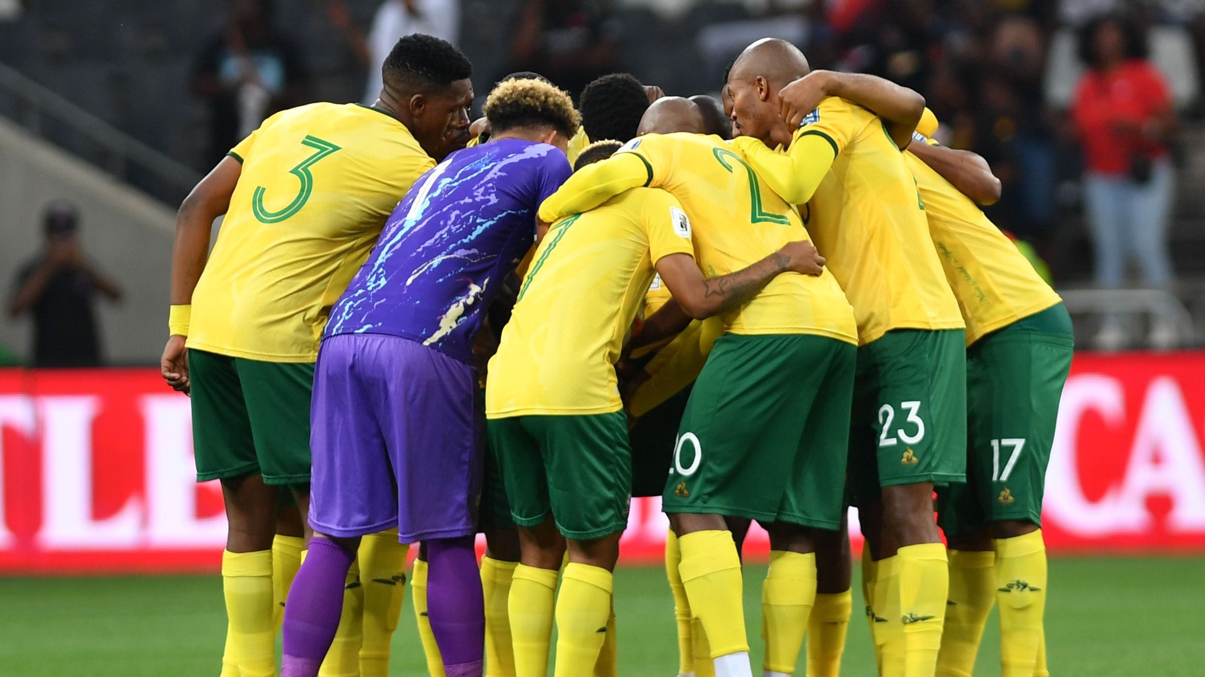 South Africa players vs Rwanda