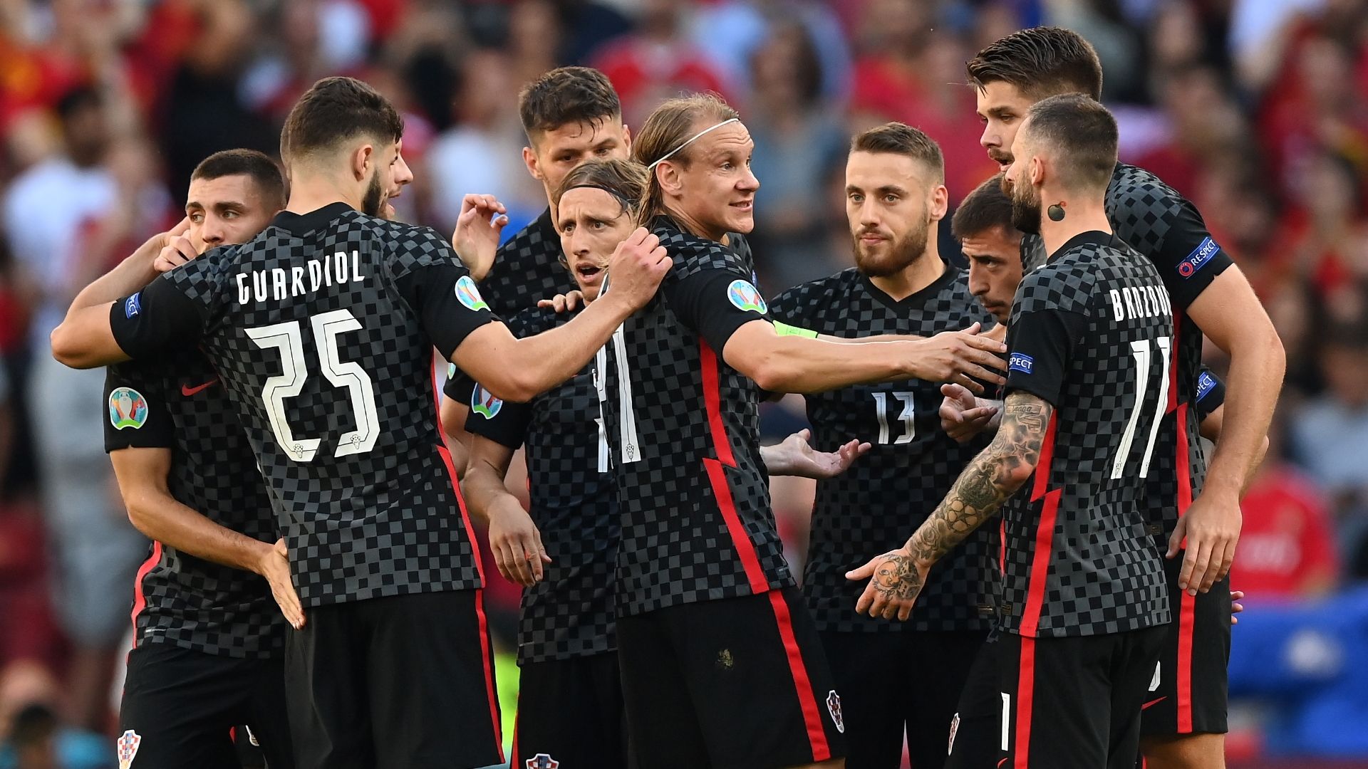 Croatia celebrate bizarre Spain own goal, Euro 2020